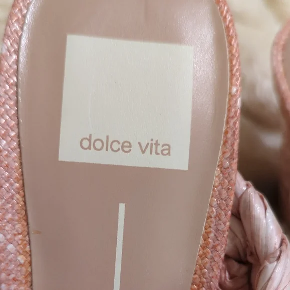 Dolce Vita Casual Blush Braided Sandals - Picture 2 of 9